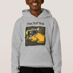 Retro 80er 90er Boombox Graffiti Hip Hop Kinder Hoodie