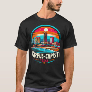 Retro 80er 90s Corpus Christi Texas Reiseferien T-Shirt