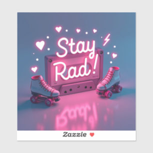 Retro 80er & 90s Vibes Aufkleber