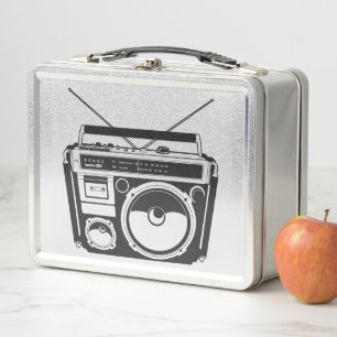 Retro 80er Boombox Metall Lunch Box