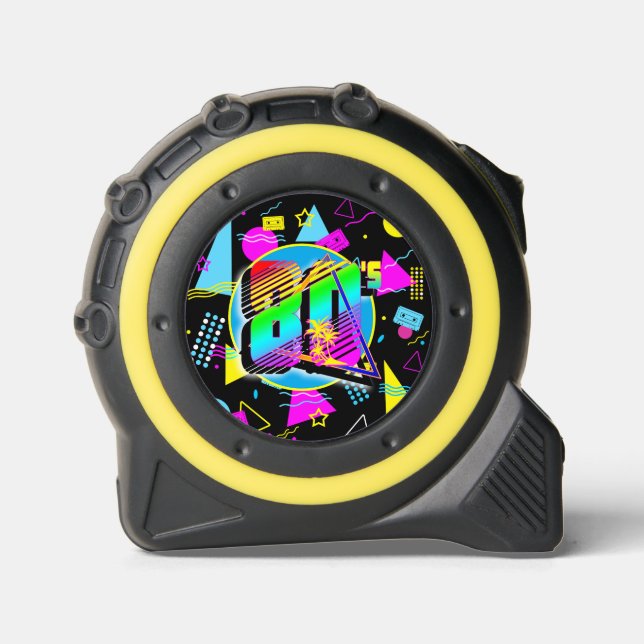 RETRO 80er CASSETTE TAPE FORM Maßband (Vorderseite)