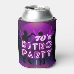 Retro 80er Disco Dance Party Neon Lila Funky Dosenkühler