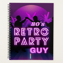 Retro 80er Disco Dance Party Neon Lila Funky Planer