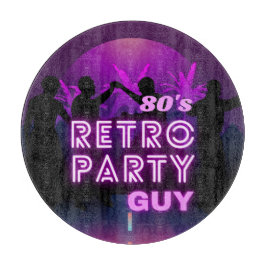 Retro 80er Disco Dance Party Neon Lila Funky Schneidebrett