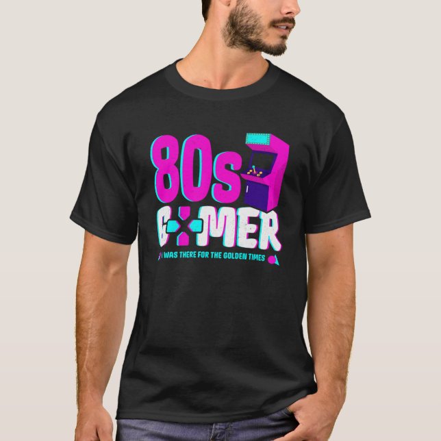 Retro 80er Gamer Arcade OG Gamer Nostalgia Old Ga T-Shirt (Vorderseite)