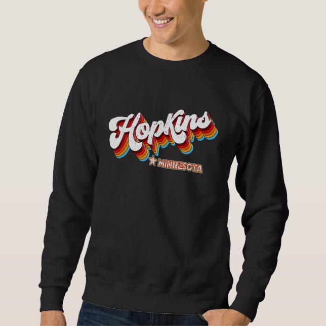 Retro 80er Hopkins Minnesota Mn Sweatshirt (Vorderseite)