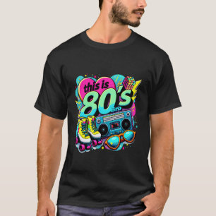 Retro 80er Jahre Bro Roller Kassettenrekorder Kass T-Shirt