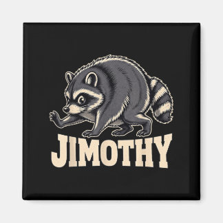 Retro 80er Jimothy Waschbär Design Magnet