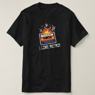 Retro-80er-Kassette-T-Shirt – Ich liebe Retro T-Shirt