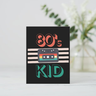 RETRO 80ER KIND - KASSETTEN LIEBHABER POSTKARTE
