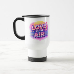 Retro 80er Liebesluft Valentinstag Kerze für Verli Reisebecher