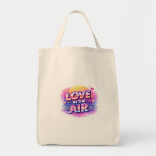 Retro 80er Liebesluft Valentinstag Kerze für Verli Tragetasche