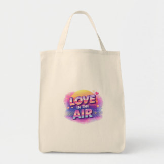 Retro 80er Liebesluft Valentinstag Kerze für Verli Tragetasche