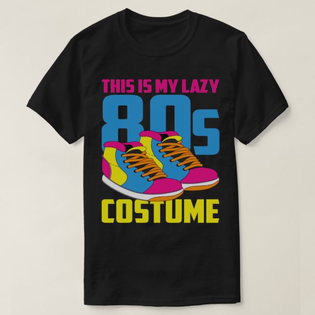 Retro 80er Lover Theme Party Lazy Costume Funny 80 T-Shirt (Design vorne)