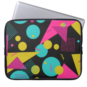 Retro 80er Memphis Geometric Design Laptopschutzhülle
