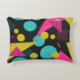 Retro-80er Memphis-Geometrie-Design Dekokissen