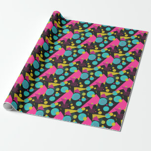 Retro-80er Memphis-Geometrie-Design Geschenkpapier