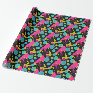 Retro-80er Memphis-Geometrie-Design Geschenkpapier