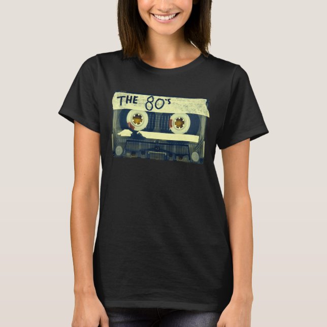 Retro 80er-Mix-Band T-Shirt (Vorderseite)