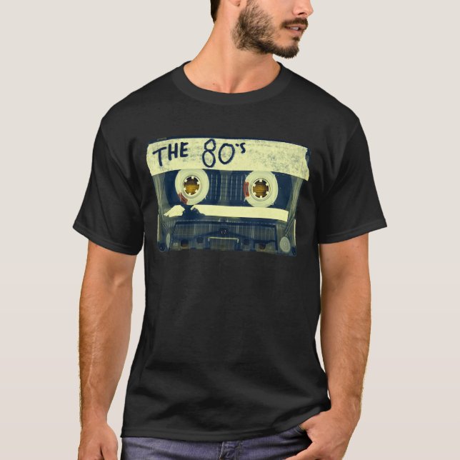 Retro 80er-Mix-Band T-Shirt (Vorderseite)