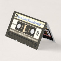 Retro 80er Mix-Tape-Kassetten und -Platten