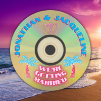 Retro 80er Music Tropical Neon Imitate CD Wedding