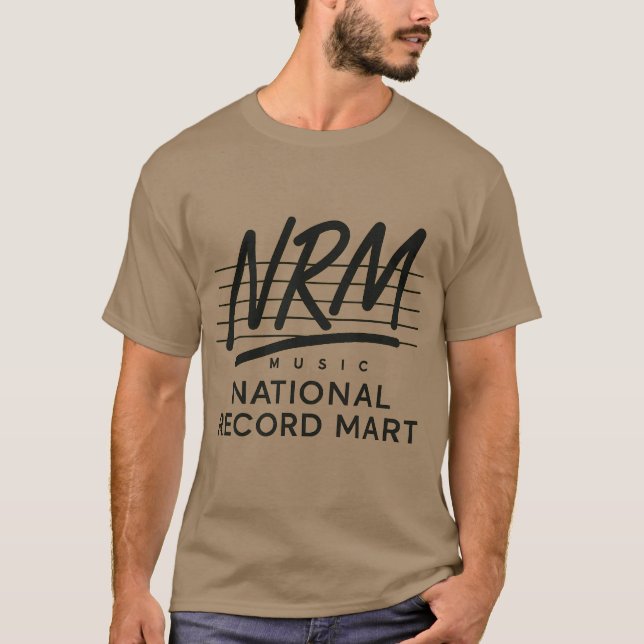 Retro 80er-Musik NRM NATIONAL RECORD MART T-Shirt (Vorderseite)
