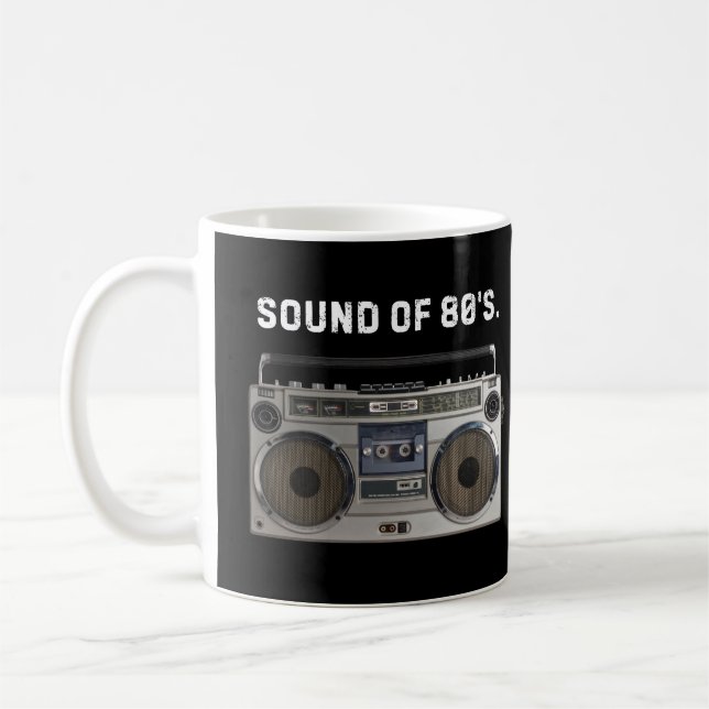 Retro‑80er‑Musik‑Tasse Kaffeetasse (Links)