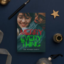 Retro 80er Neon Lights Merry Alles Foto