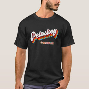 Retro 80er Petoskey Michigan Mi T-Shirt
