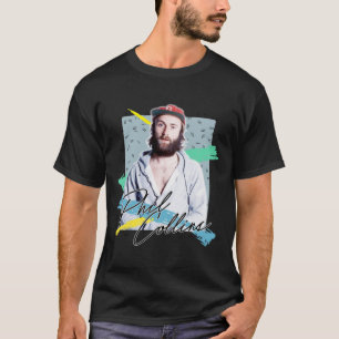 Retro 80er Phil Collins ästhetische Fan Art Design T-Shirt