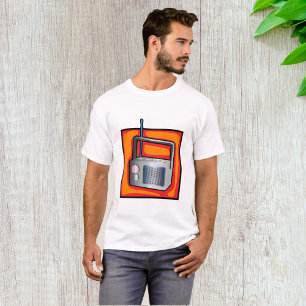 Retro 80er Pop Art Radio Lebendiges Vintage T-Shirt