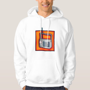 Retro-80er-Pop-Art-Radio Vibrant Vintage Hoodie