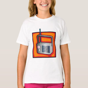Retro-80er-Pop-Art-Radio Vibrant Vintage T-Shirt