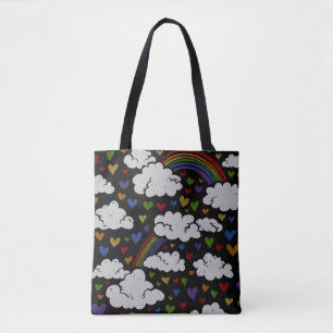 Retro 80er Rainbow Hearts