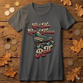 Retro-80er-Rollschuh-T-Shirt T-Shirt