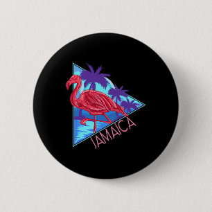 Retro 80er Strand Vintage Urlaub Jamaika für Männe Button