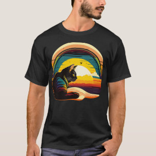 Retro 80er Style Cat Geschenke Vintage Katze 2 T-Shirt