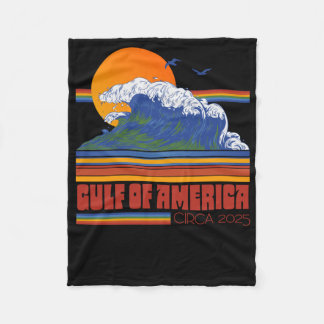 Retro 80er Style Gulf of America Circa 2025 Fleecedecke