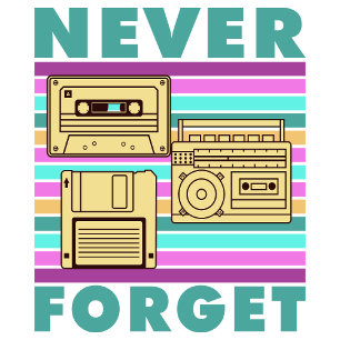 Retro 80er Technologie - Gen X Nostalgie nie verge T-Shirt