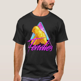 Retro 80er Vaporwave Chicken-Tendies Dank Meme T-Shirt