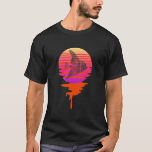 Retro 80er Vaporwave Tropischer Engel Fisch T-Shirt