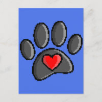 Retro 80er Video Game 8 Bit Pixel Art Dog Pad Prin