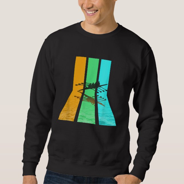 Retro 80er Vintag Style Rowing Sweatshirt (Vorderseite)