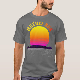 Retro 80er Vintag Sunset T-Shirt