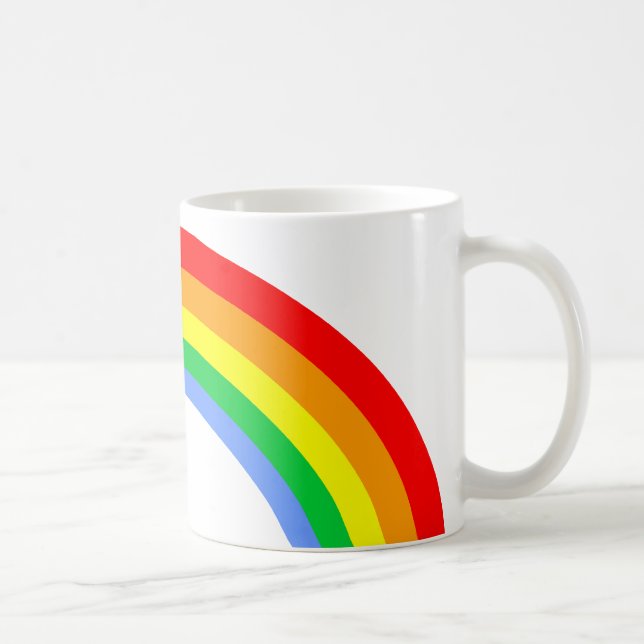 Retro 80er Vintage Regenbogen Tasse (Rechts)