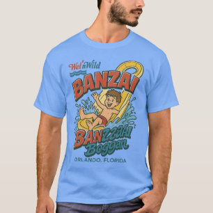 Retro 80er Wasserpark BANZAI ORLANDO, FLORIDA T-Shirt