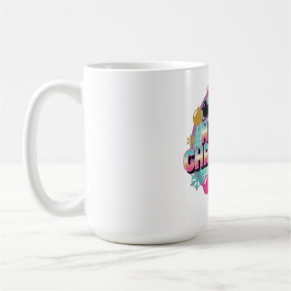Retro-80er-Weihnachtsgrafik Kaffeetasse