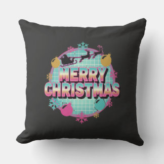 Retro-80er-Weihnachtsgrafik Kissen