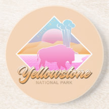 RETRO 80er YELLOWSTONE NATIONALPARK VAPORWAVE